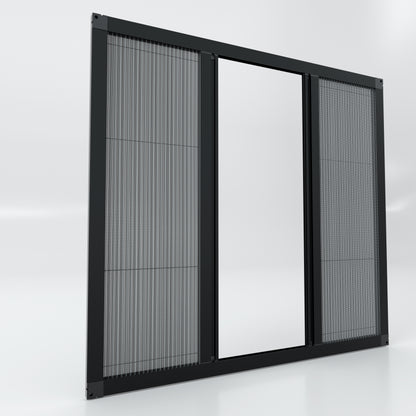 Double Doors Sliding Pleated Fly Screen  - Made to measure