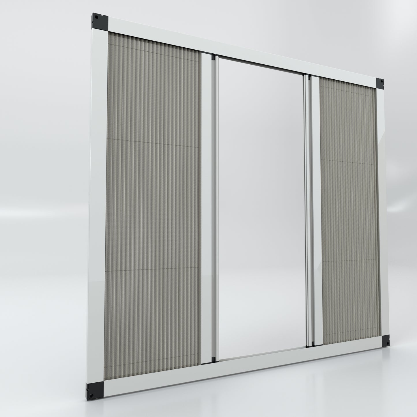 Double Doors Sliding Pleated Fly Screen  - Made to measure