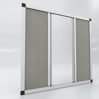Double Doors Sliding Pleated Fly Screen  - Made to measure