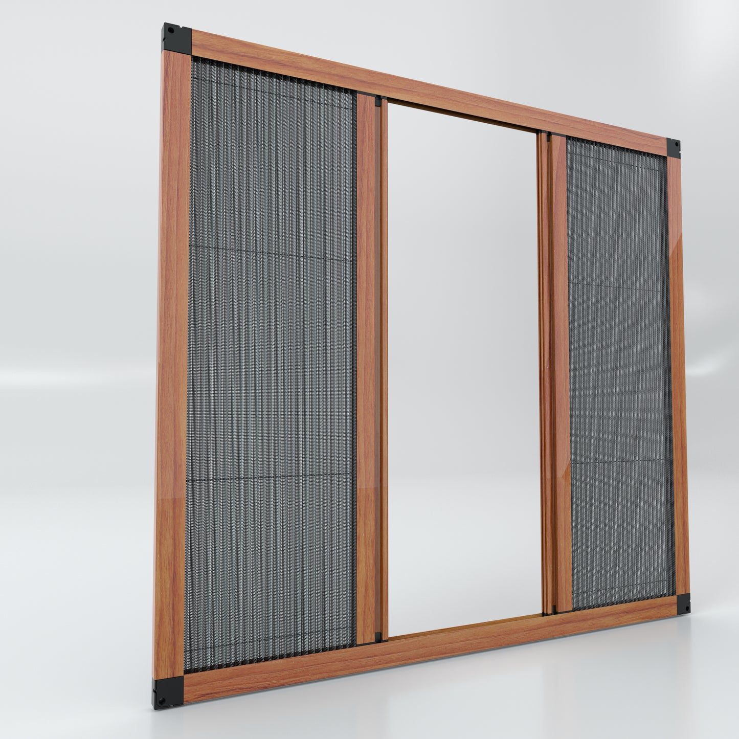 Double Doors Sliding Pleated Fly Screen  - Made to measure
