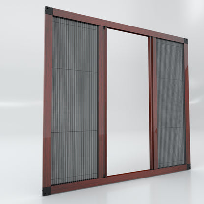 Double Doors Sliding Pleated Fly Screen  - Made to measure