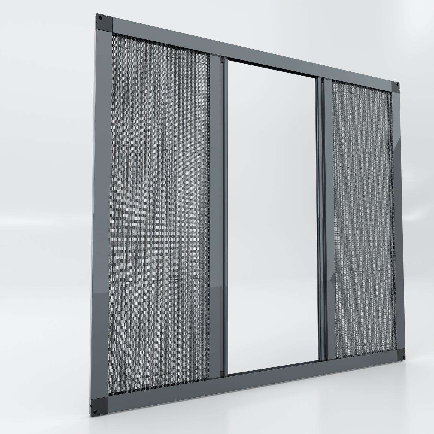 Double Sliding Pleated Fly Screen  - Made to measure
