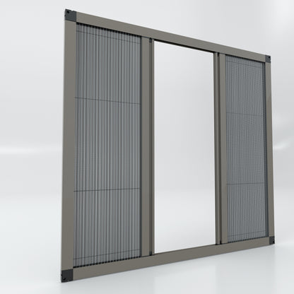 Double Sliding Pleated Fly Screen  - Made to measure