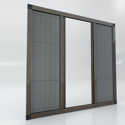 Double Sliding Pleated Fly Screen  - Made to measure