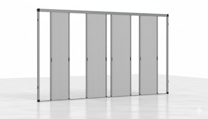 Multi Doors Sliding Pleated Fly Screen  - Made to measure