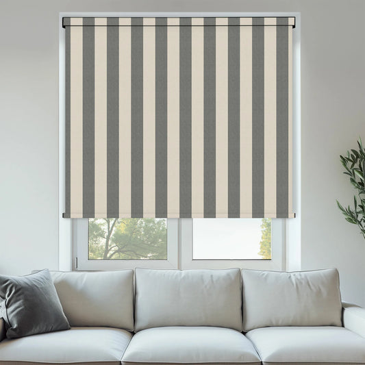 Brighton Stripe Blackout Charcoal