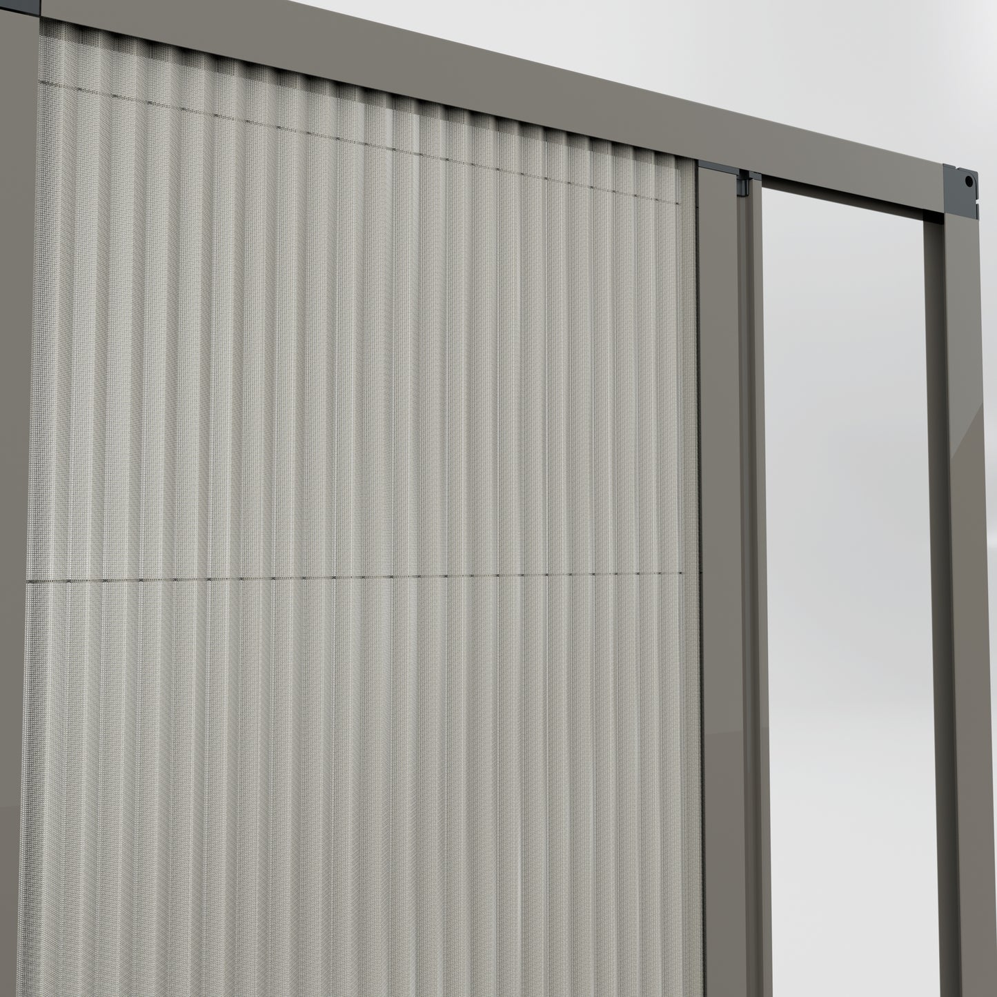 Single Sliding Door Pleated Fly Screen  - Made to measure